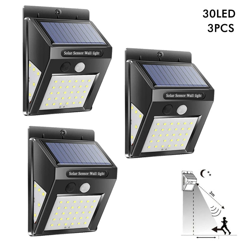 Neu Solar Lampe Licht IP65 Wasserdicht mit Motion Sensor