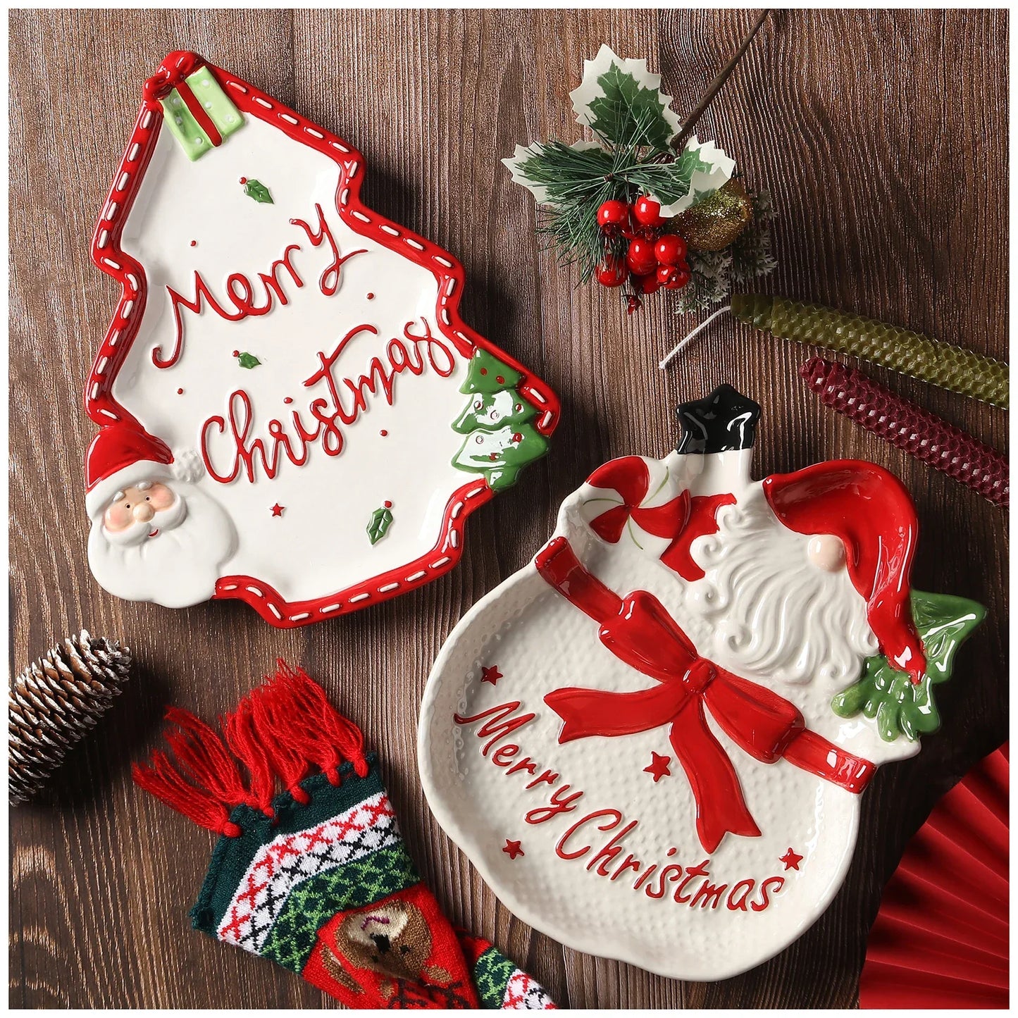 Frendorf | 3D handgemalte Weihnachtsplatten