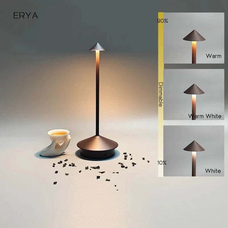 Wiederaufladbare Tischlampe Kreative Esszimmer Touch Led Pina pro Tischlampe Hotel Bar Kaffee Schreibtischlampe Dekorative Schreibtischlampe