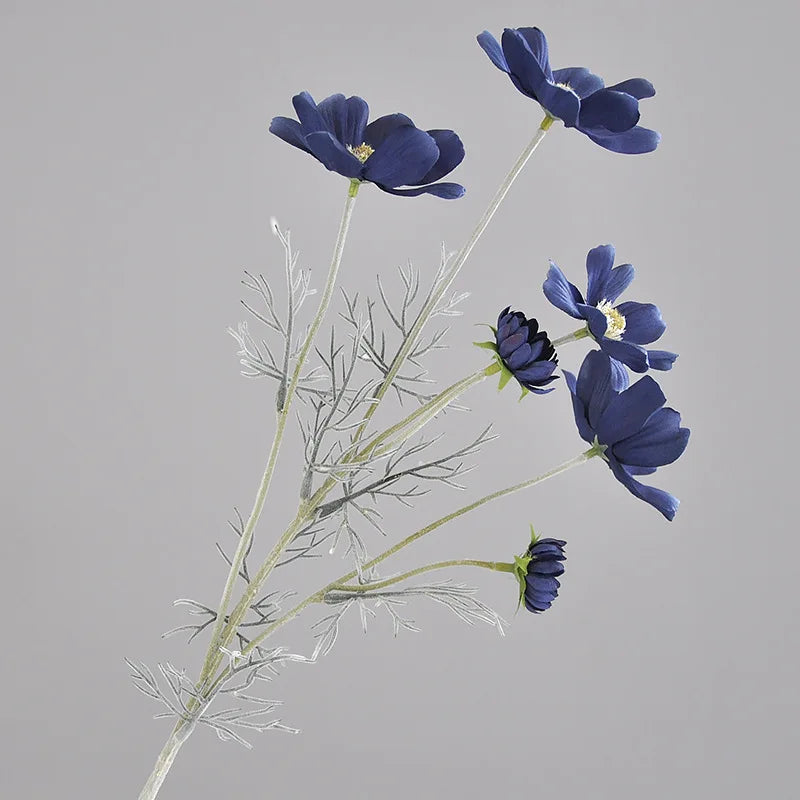 Frendorf | 60 cm Gesang Blume Künstliche Seidenblume – Weiße Cosmos Gänseblümchen für Hochzeit, Weihnachten, Herbst Wohnkultur