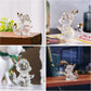 H&D 3-Zoll Kristalldrachen Figur Sammlerstücke Kunstglas Tier Ornament Dekoration für Bürotisch Zuhause Schlafzimmer