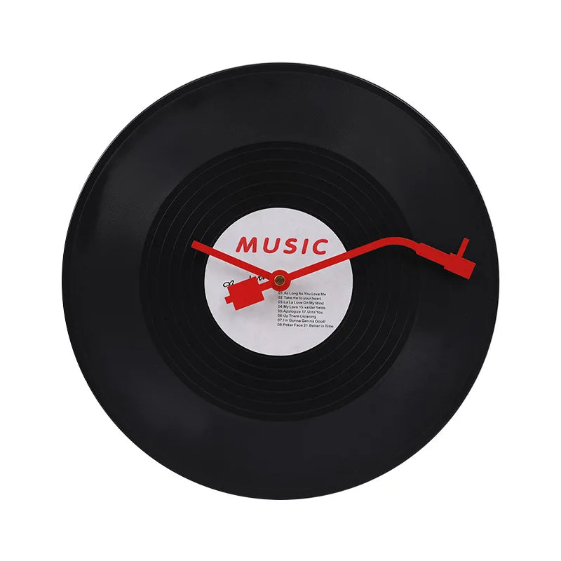 Musical Vinyl Record Wall Clock
