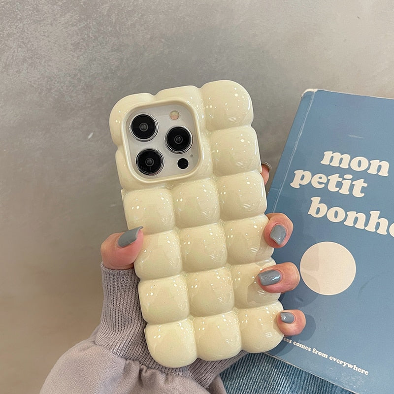 Süßes 3D Schokoladenblock iPhone Etui