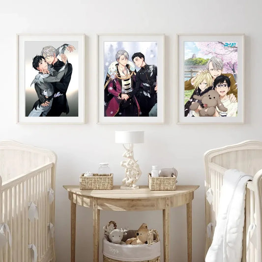Anime Yuri On Ice Poster Wandkunst Wohnkultur Raumdekoration Digitale Malerei Wohnzimmer Restaurant Küchenkünste