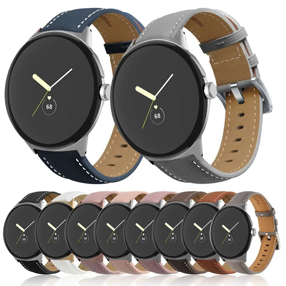 Frendorf | Echtes Premium-Lederarmband für Pixel Watch | Pixel Watch 2