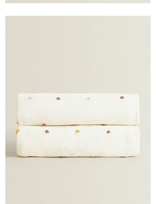 Frendorf | gestrickte Babydecke und Kinderwagen-Decke - 100x70 cm