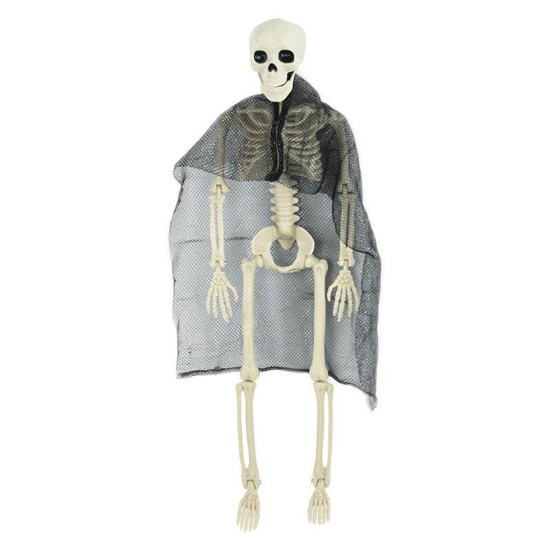 Halloween Fälschung Menschliches Schädelskelett Bewegliche Dekorationen für Zuhause Bar Spukhaus Horror Requisiten Ornament Spielzeuge Halloween Dekoration