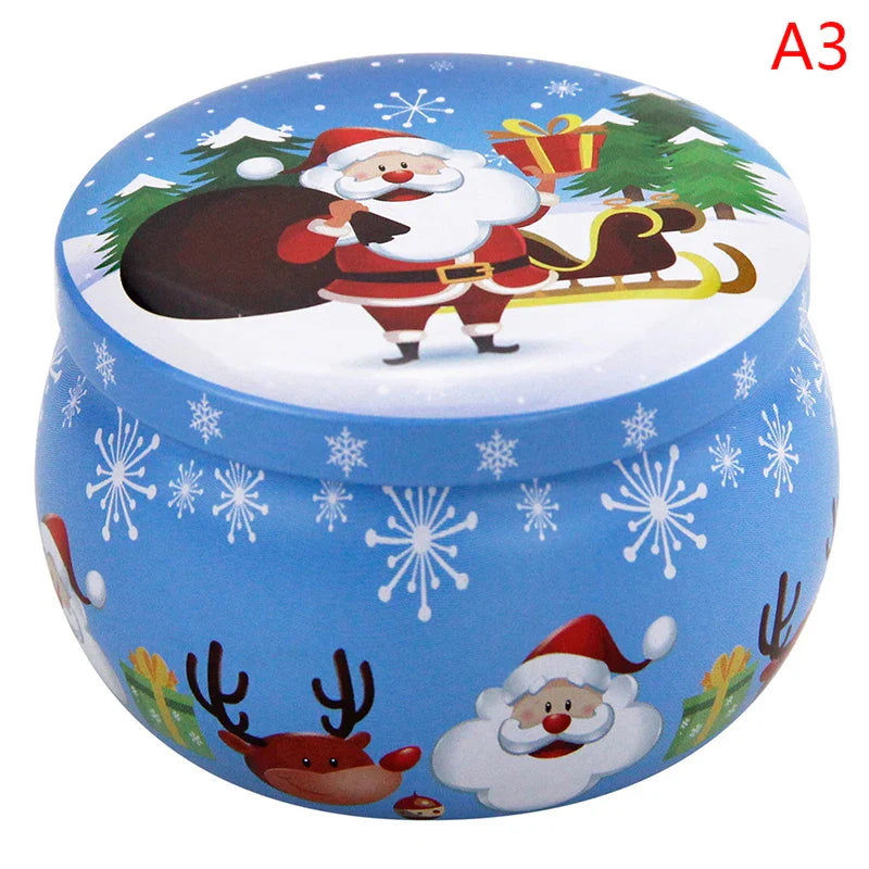 Tragbare Weihnachtsduft Sojawachskerze Dose Geschenkbox