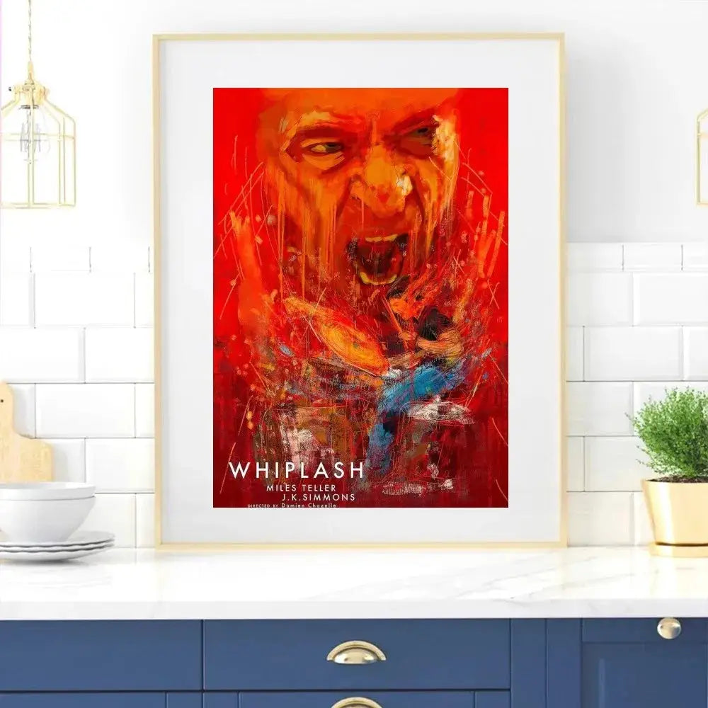 Klassisches Film Whiplash Poster Home Zimmer Dekor Wohnzimmer Schlafzimmer Ästhetik Kunst Wandmalerei Aufkleber