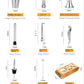 Frendorf | MixArt Metallisches Bar-Set | Elegantes Cocktail- und Barkeeper-Set | Perfekte Getränke leicht gemacht