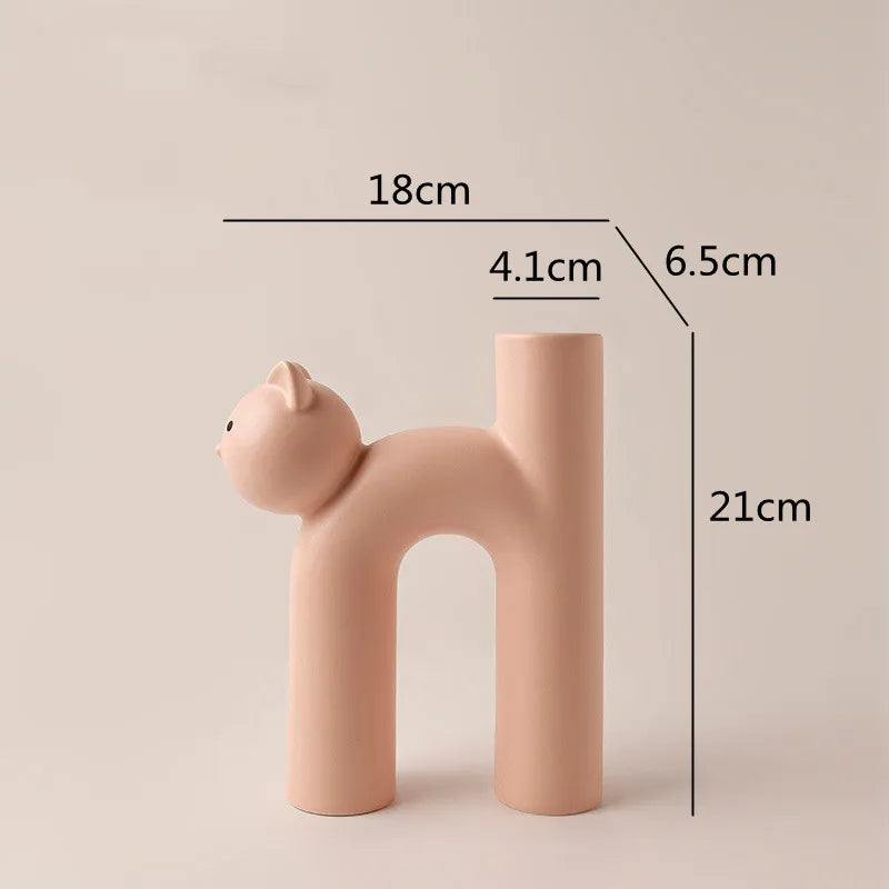 Frendorf | Mini Cat Elegante Minimalistische H-förmige Blumenvase