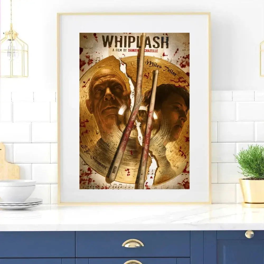 Klassisches Film Whiplash Poster Home Zimmer Dekor Wohnzimmer Schlafzimmer Ästhetik Kunst Wandmalerei Aufkleber