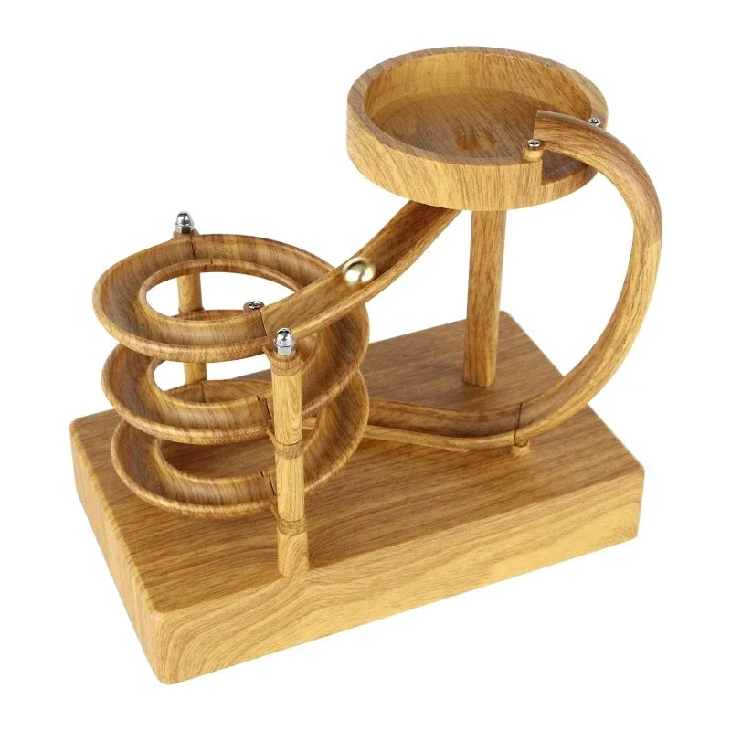 Frendorf | Holz Perpetual Spiral Motion Kinetic Ball Roller Wissenschaftsspielzeug
