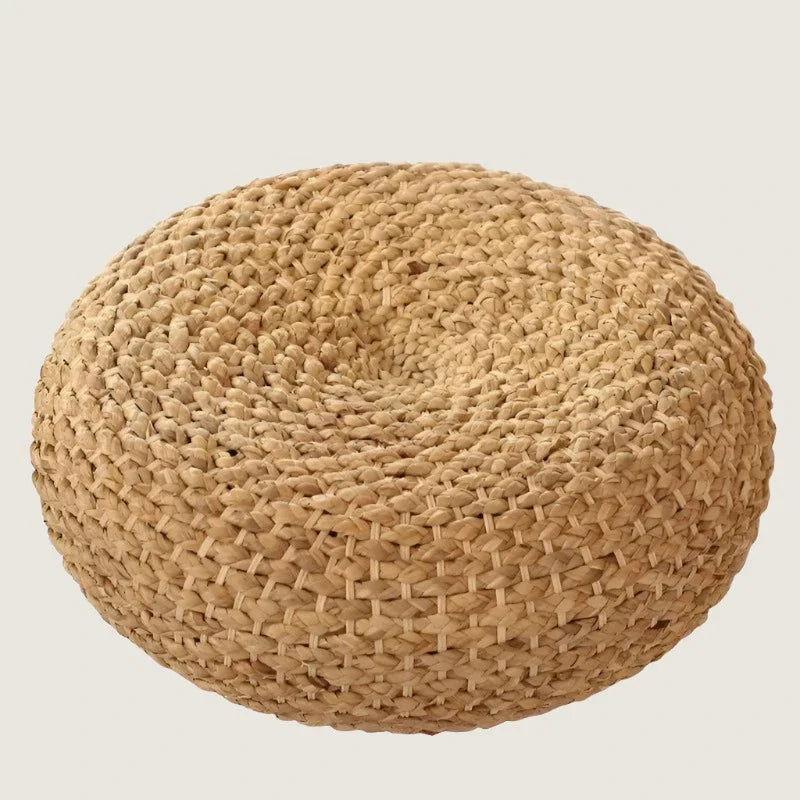 Japanisches Tatami Rattan Meditationskissen - Strohwoven Yoga Matte