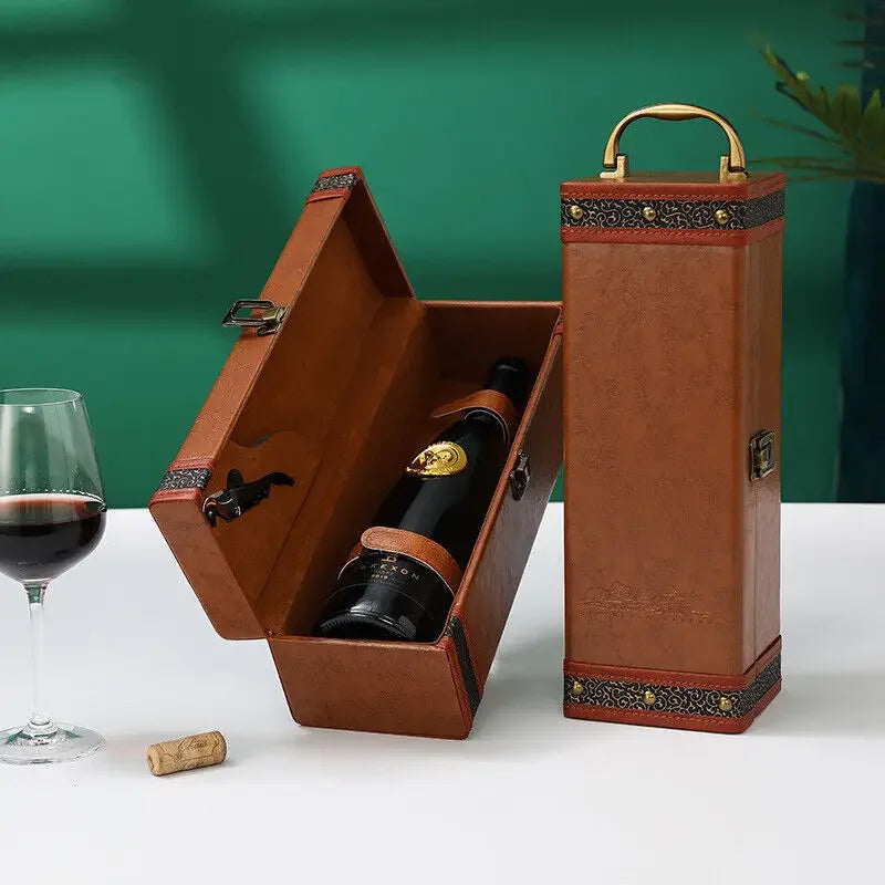 Luxe Weinkoffer - Stilvolle Aufbewahrung für Wein und Zubehör