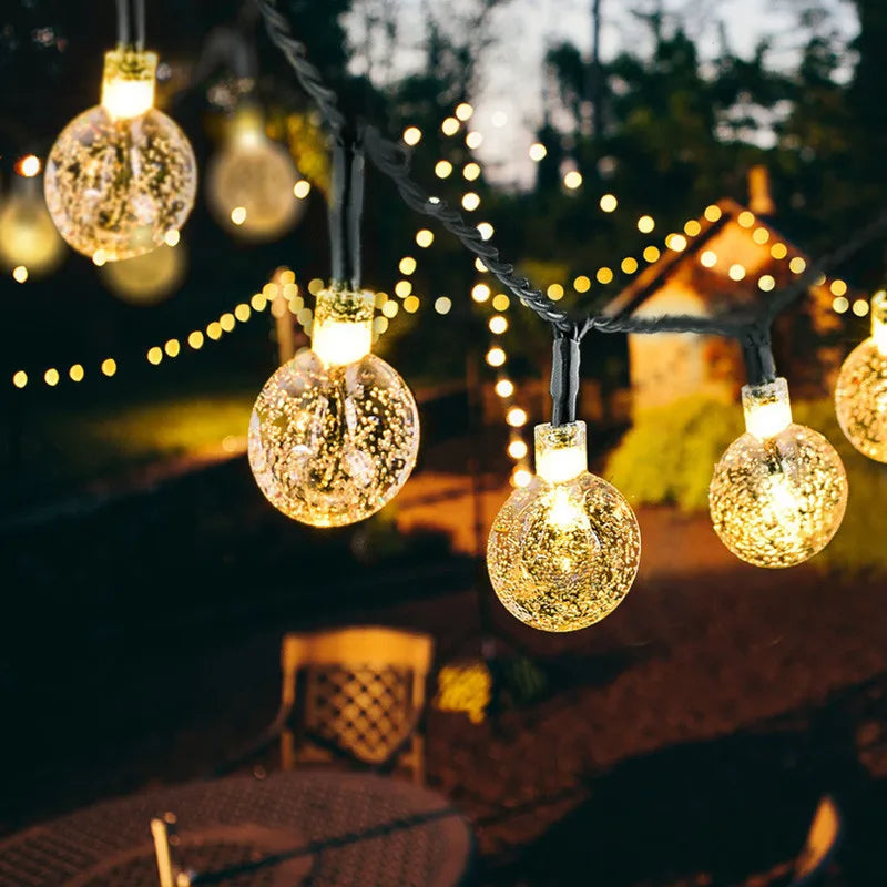 Frendorf | TwinkleGlow™ Solar LED Lichterkette | Außenbeleuchtung für Garten & Terrasse | Wasserdichte Funkellichter für jede Saison
