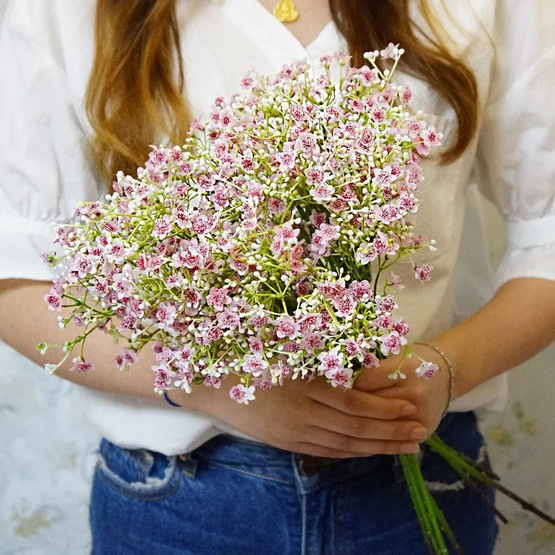 Frendorf | 1 Bundle Gypsophila Künstliche Blumen – Hochzeitsdeko Plastikblumen Vase für Zuhause, Party & Veranstaltungsdekorationen