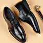 Frendorf | Herren Leder Schuhe Stilvolle Herren Schuhe Spitz Oxford Hochzeit Leder Herren Dress Schuhe Gentleman Büro Mann Schuh