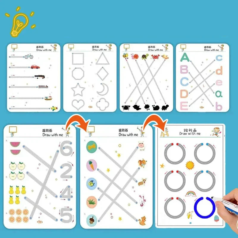Magic Tracing-Arbeitsbuch-Set Für Kinder