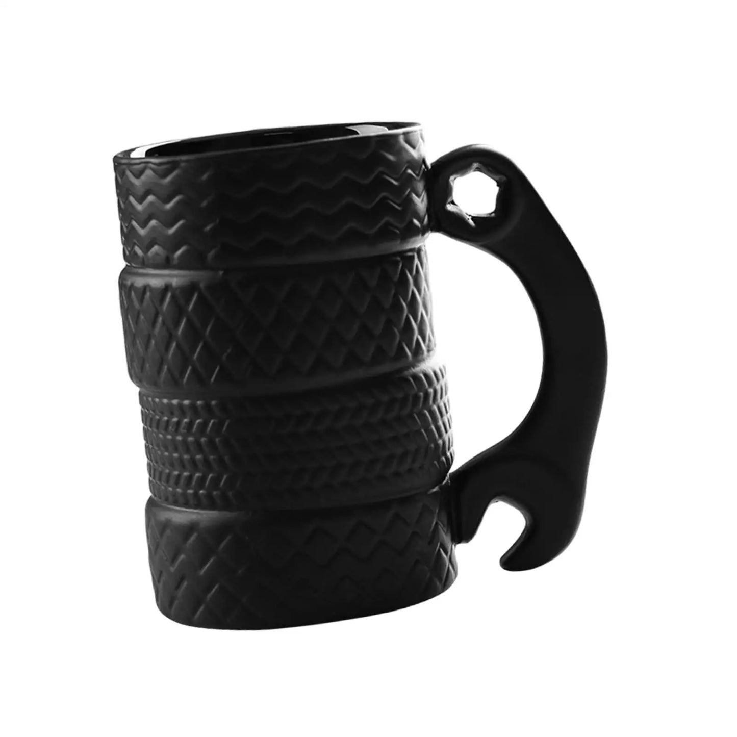 Frendorf | GearMug Radreifen-Kaffeetasse | Kreatives Trinkgeschirr | Frühstückstasse für Autoliebhaber | Einzigartiges Geschenk
