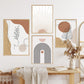 Abstrakte Beige Wandkunst Leinwanddrucke