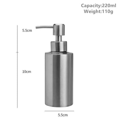 Eleganter Edelstahl Handpumpen Seifenspender 250ml/350ml/550ml