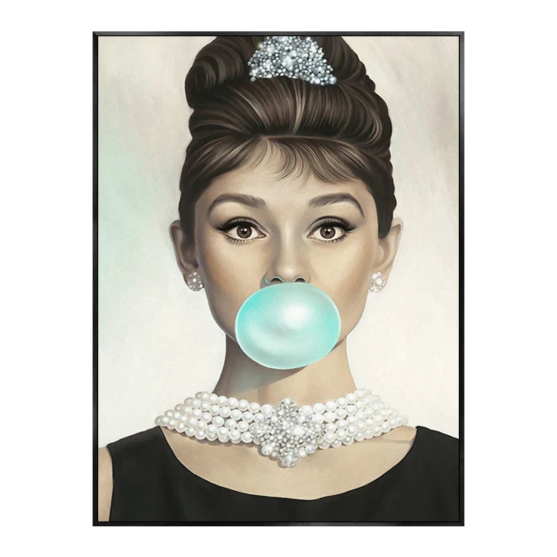 Modern Luxury Perfume Women Paris Fashion Poster Decorative Prints Canvas Painting Wall Art Pictures Elegant Girl Bedroom Decor
