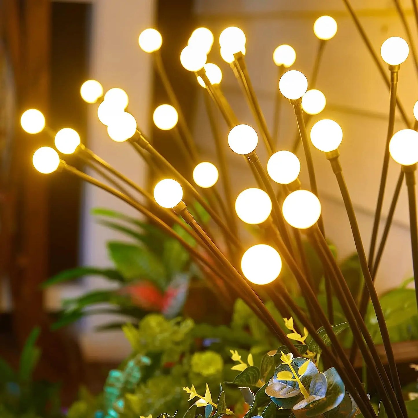 LED Solar Glühwürmchenlichter: Wasserfeste Gartenlichter für lebendige Terrassenwegdekoration