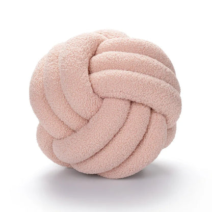 Gooi Kissen - Cozy - Handgeknoteter Ball - Lammfell