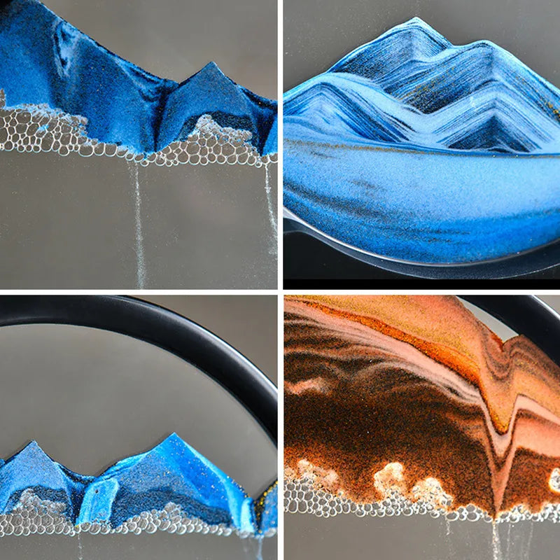 Frendorf | 3D Bewegende Sandkunst | Zen Garten Dekoration | Retro Stil