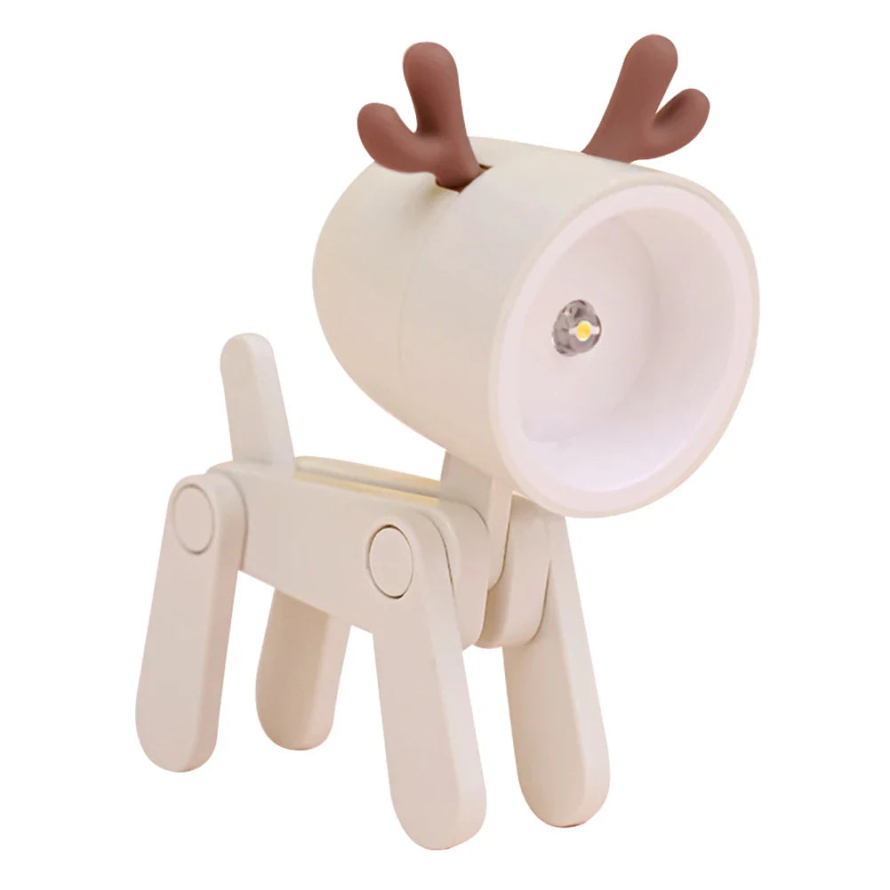 Süße LED-Nachtlampe - Mini-Hund, Hirsch, Dinosaurier Falt-Tischlampe für das Kinderzimmer