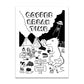 Korean Lovely Dinosaur Maus Cartoon Design Innenmalerei Leinwanddruck Poster Wandbild Kunst Wohnzimmer Heimdekoration
