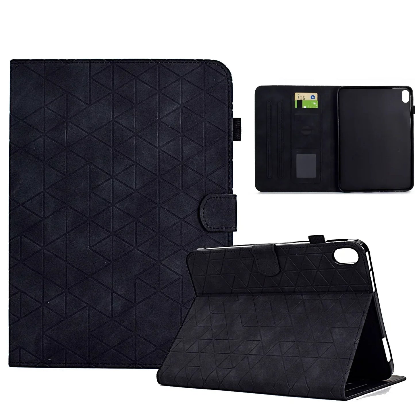 Frendorf | Flip Leder Wallet Case für iPad 10. Generation 2022 10,9, iPad Air 5/4, Pro 11, Mini 6 - Kartensteckplatz, Stoßfest, Sturzsicher Tablet Cover