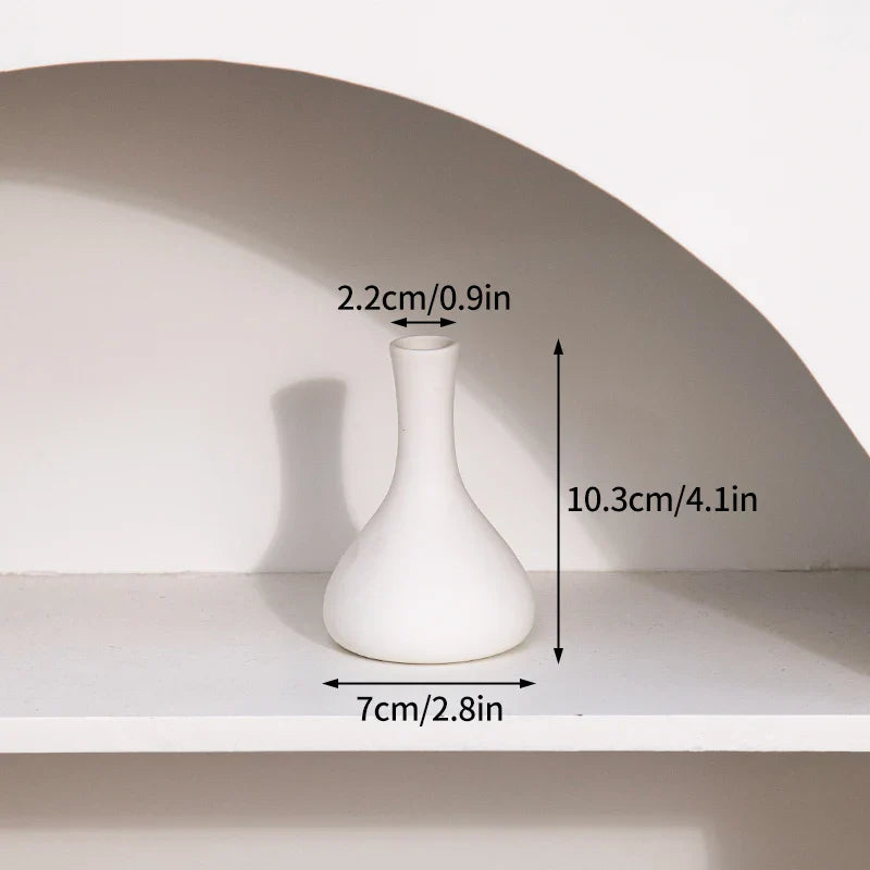 Minimalistische Keramik Blumenvase