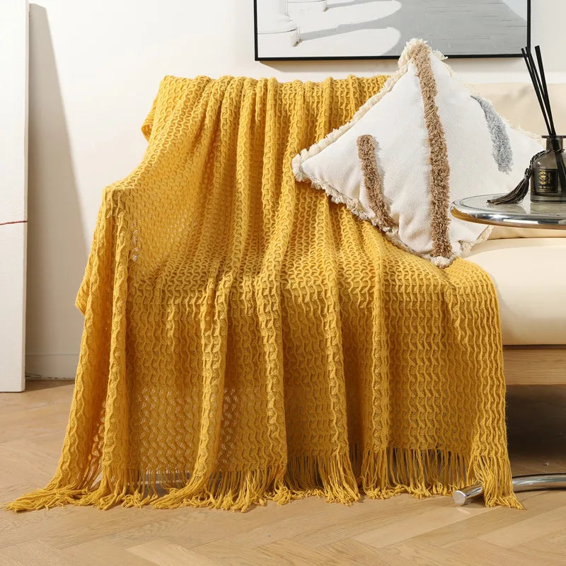 Sofa Wurfdecke mit Quasten Nap