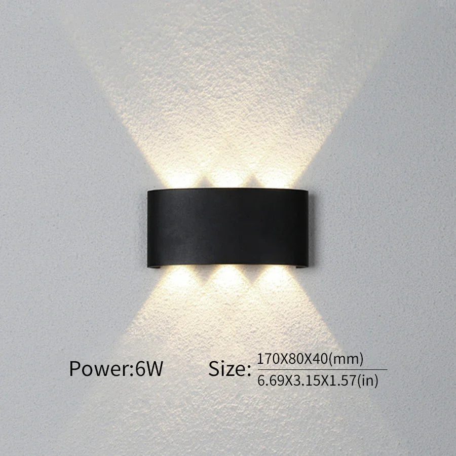 Moderne Beleuchtung, Innen- oder Außenbereich: Die vielseitige LED-Wandleuchte