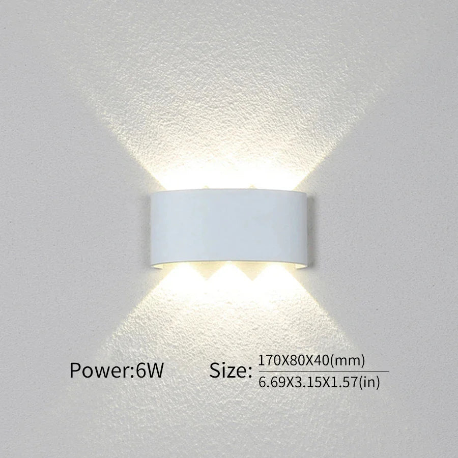 Moderne Beleuchtung, Innen- oder Außenbereich: Die vielseitige LED-Wandleuchte