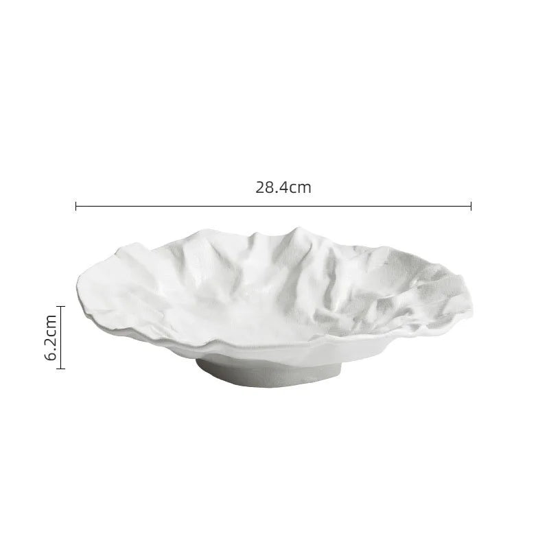 Frendorf | AquaRipple Design-Schale | Elegante Wellenstruktur | Stilvolle Tischdeko