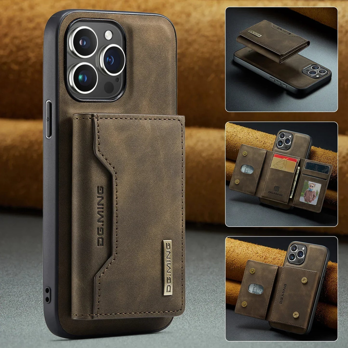 Frendorf | FlexiCover 2-in-1 iPhone-Hülle mit Abnehmbarer Brieftasche | Schützt & Organisiert | Hochwertiges Design