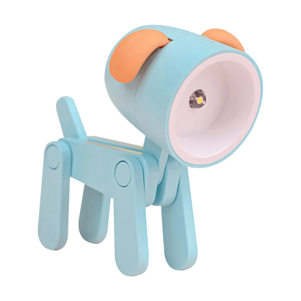 Niedliche LED Nachtlampe - Mini Haustier Hund, Reh, Dinosaurier Klapp-Tischlampe für Kinderzimmer