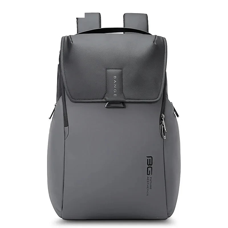Frendorf | BANGE BG-2575 Anti-Diebstahl Wasserdicht Laptop Rucksack 15.6 Zoll täglich Arbeit Geschäft Rucksack (Grau)
