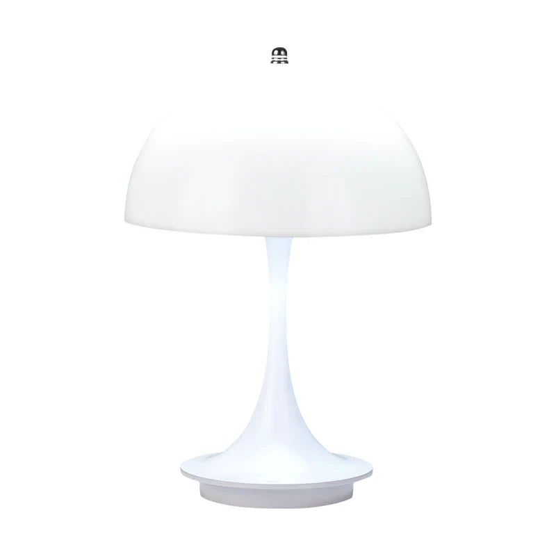 Pilz-Tischlampe, PC, leuchtender Lampenschirm, wiederaufladbare Schreibtischlampe, Schlafzimmer, Nachttisch, dekoratives Nachtlicht