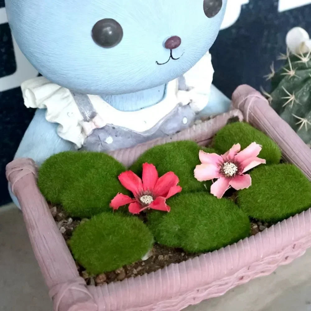 Frendorf | 50/5PCS Künstliche Schaum Moos Steine – Fake Grüne Moos Steine für Mikro Landschaft, DIY Basteln und Heim Garten Blumentopf Dekoration