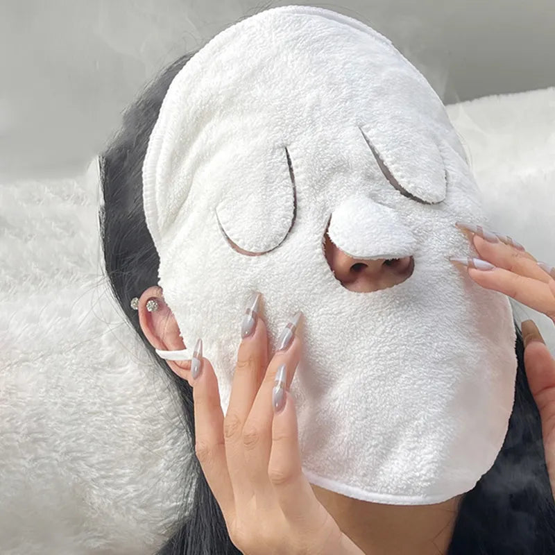Baumwolle Heiße Kompressen Handtuch - Hautpflege Maske für sauberes, dampfendes Gesicht und geöffnete Poren - Schönheitsgesichtspflegewerkzeug