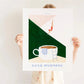 Guten Morgen Kaffee Leinwand Poster