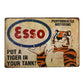 Retro Auto Service Metallposter