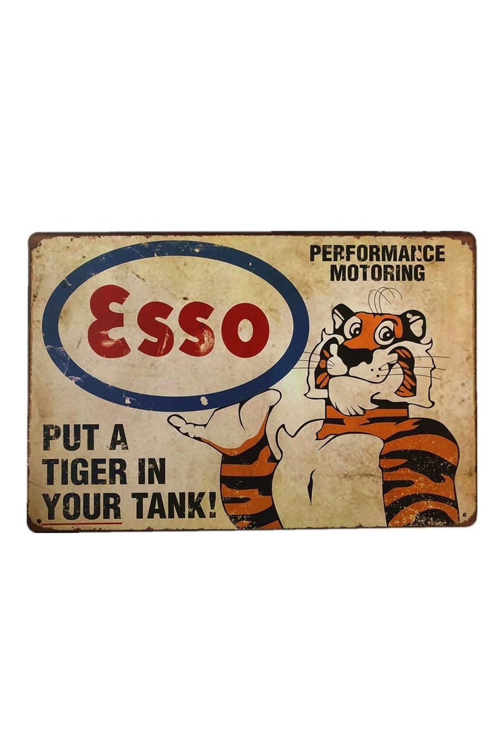 Retro Auto Service Metallposter