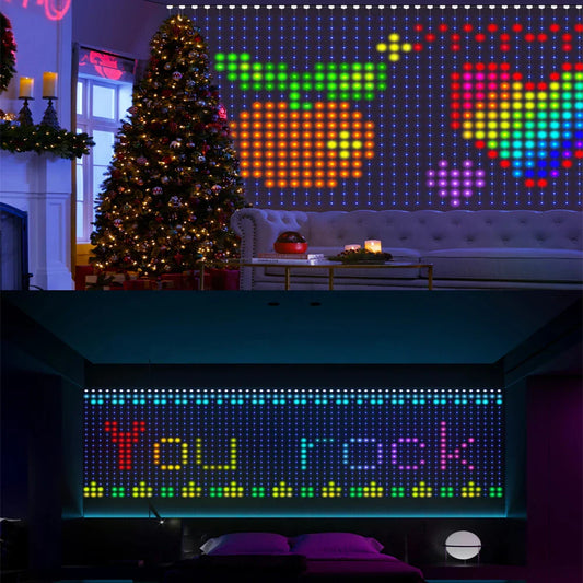 Frendorf | Musikalische RGB Vorhang Girlande LED Fensterlichter
