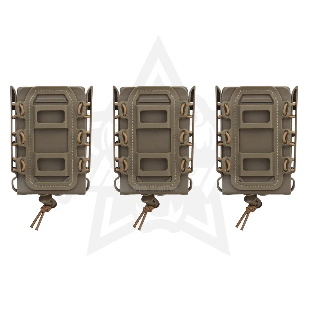 Taktischer Fast Mag Flexibel Molle | 5.56 Magazin Tasche Träger | für AK 74/47 AR M4 | Gewehr Pistolen Magazin Halter | 5.56/7.62 Mag Tasche