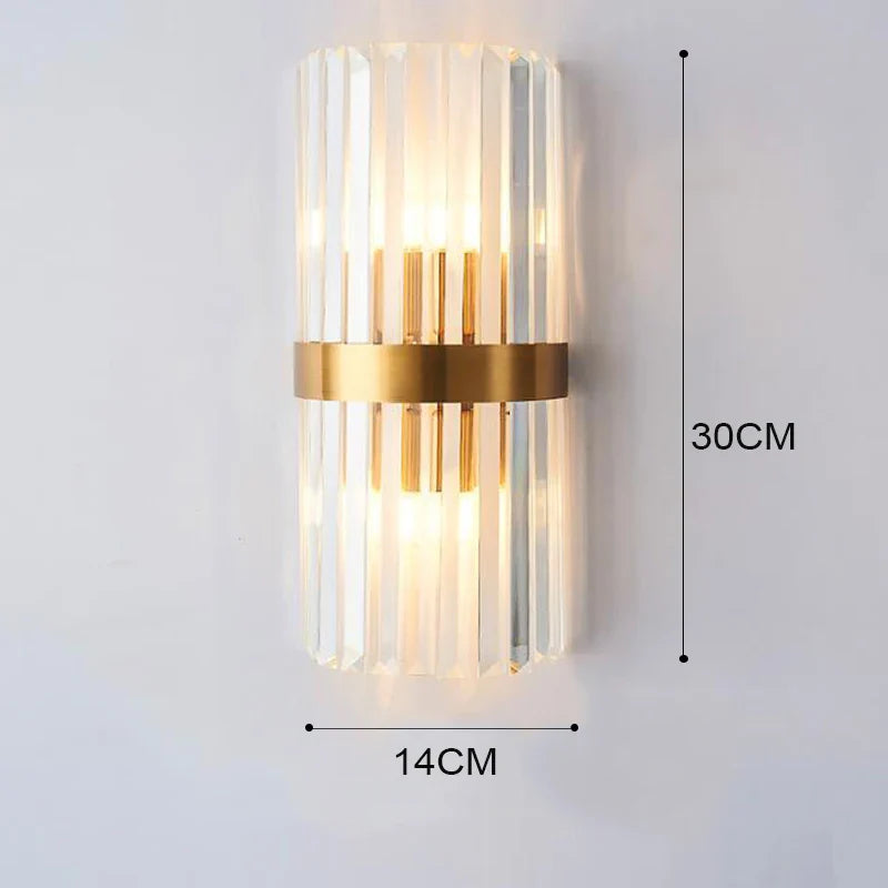 Elegante LED-Wandleuchte in Gold